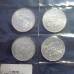 Lot 4 pieces Hercule 50 Francs