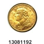 20 Francs Suisse Vreneli (1935L, 1947 et 49) 
