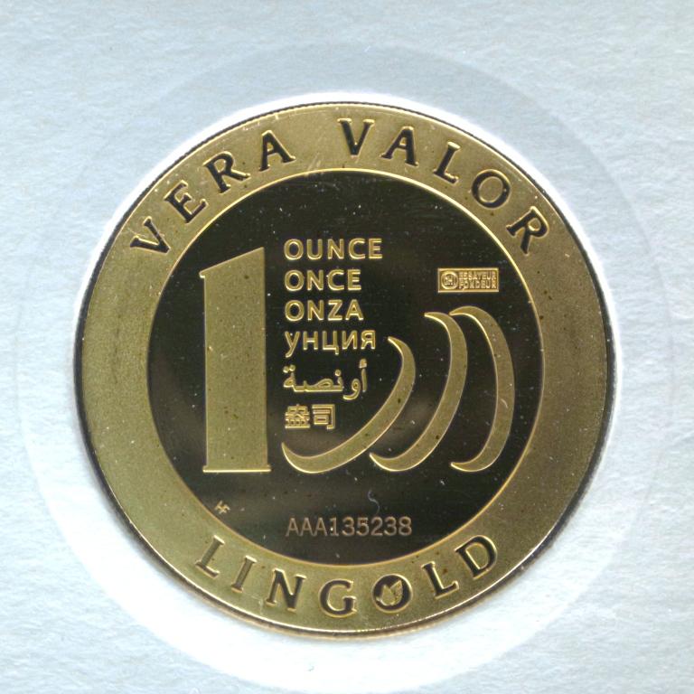 Vera Valor 1 once (Jeton - LSP) | 2013 - 6 langues - Or 999,90‰ - État ...