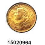 20 Francs Suisse Vreneli (1935L, 1947 et 49) 