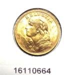 20 Francs Suisse Vreneli (1935L, 1947 et 49) 