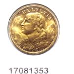20 Francs Suisse Vreneli (1935L, 1947 et 49) 