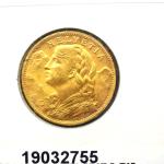 20 Francs Suisse Vreneli (1935L, 1947 et 49) 