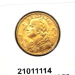 20 Francs Suisse Vreneli (1935L, 1947 et 49) 