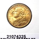 20 Francs Suisse Vreneli (1935L, 1947 et 49) 