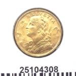 20 Francs Suisse Vreneli (1935L, 1947 et 49) 