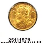 20 Francs Suisse Vreneli (1935L, 1947 et 49) 