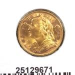 20 Francs Suisse Vreneli (1935L, 1947 et 49) 