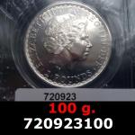 100 grammes d'argent pur - Britannia (LSP) 