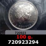 100 grammes d'argent pur - Britannia (LSP) 