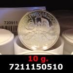 10 grammes d'argent pur - Philharmonique de Vienne (LSP) 