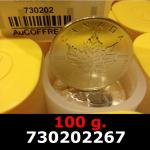 100 grammes d'argent pur - Maple Leaf (LSP) 