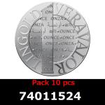 Lot 10 Vera Silver 1 once (LSP - 40MM) 