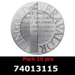 Lot 10 Vera Silver 1 once (LSP - 40MM) 