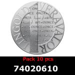 Lot 10 Vera Silver 1 once (LSP - 40MM) 