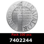 Lot 100 Vera Silver 1 once (LSP - 40MM) 