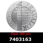 Lot 100 Vera Silver 1 once (LSP - 40MM) 