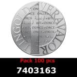 Lot 100 Vera Silver 1 once (LSP - 40MM) 
