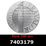Lot 100 Vera Silver 1 once (LSP - 40MM) 