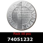 Lot 10 Vera Silver 1 once (LSP - 40MM) 