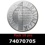 Lot 10 Vera Silver 1 once (LSP - 40MM) 