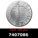 Lot 100 Vera Silver 1 once (LSP - 40MM) 