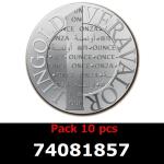 Lot 10 Vera Silver 1 once (LSP - 40MM) 