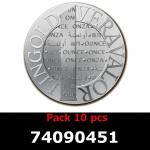 Lot 10 Vera Silver 1 once (LSP - 40MM) 
