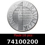 Lot 10 Vera Silver 1 once (LSP - 40MM) 