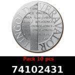 Lot 10 Vera Silver 1 once (LSP - 40MM) 