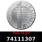 Lot 10 Vera Silver 1 once (LSP - 40MM) 