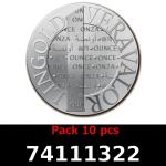 Lot 10 Vera Silver 1 once (LSP - 40MM) 