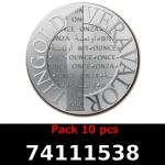 Lot 10 Vera Silver 1 once (LSP - 40MM) 