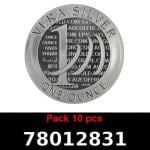 Lot 10 Vera Silver 1 once (LSP - 40MM) 