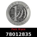 Lot 10 Vera Silver 1 once (LSP - 40MM) 