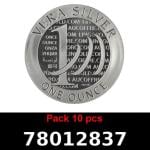 Lot 10 Vera Silver 1 once (LSP - 40MM) 