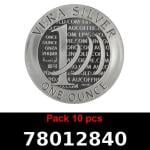 Lot 10 Vera Silver 1 once (LSP - 40MM) 