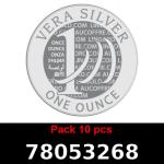 Lot 10 Vera Silver 1 once (LSP - 40MM) 