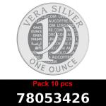 Lot 10 Vera Silver 1 once (LSP - 40MM) 