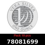 Lot 10 Vera Silver 1 once (LSP - 40MM) 