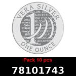 Lot 10 Vera Silver 1 once (LSP - 40MM) 