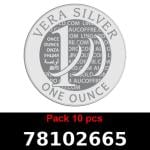 Lot 10 Vera Silver 1 once (LSP - 40MM) 