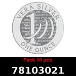 Lot 10 Vera Silver 1 once (LSP - 40MM) 