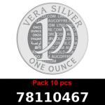 Lot 10 Vera Silver 1 once (LSP - 40MM) 