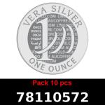 Lot 10 Vera Silver 1 once (LSP - 40MM) 
