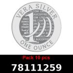 Lot 10 Vera Silver 1 once (LSP - 40MM) 