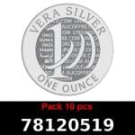 Lot 10 Vera Silver 1 once (LSP - 40MM) 