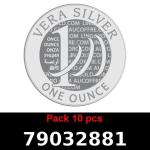 Lot 10 Vera Silver 1 once (LSP - 40MM) 