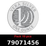 Lot 10 Vera Silver 1 once (LSP - 40MM) 