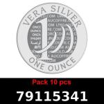 Lot 10 Vera Silver 1 once (LSP - 40MM) 